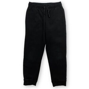Cat & Jack Boys M 8/10 Black Reinforced Knee Pull On Fleece Sweat Pants Joggers